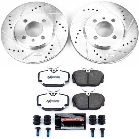 Power Stop 91-92 BMW 318i Front Z26 Street Warrior Brake Kit