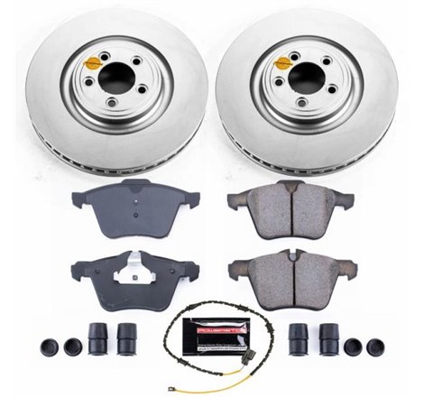 Power Stop 2018 Jaguar XJ Front Z23 Evolution Sport Coated Brake Kit