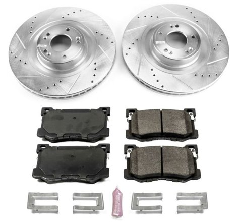 Power Stop 15-16 Hyundai Genesis Front Z23 Evolution Sport Brake Kit