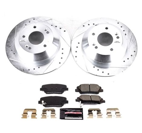 Power Stop 2019 Hyundai Santa Fe XL Rear Z23 Evolution Sport Brake Kit