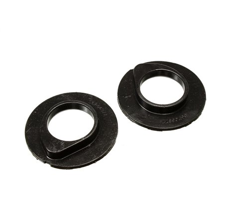 Energy Suspension 90-96 Ford F-150/Ford Bronco Front Coil Spring Isolator Set - Black