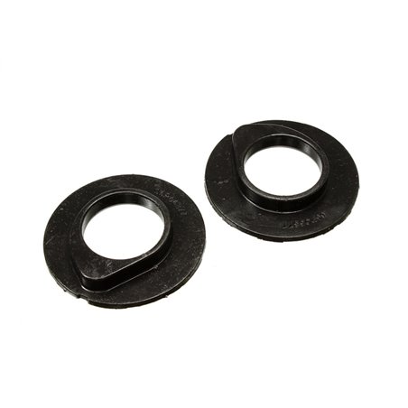 Energy Suspension 90-96 Ford F-150/Ford Bronco Front Coil Spring Isolator Set - Black