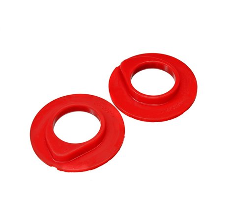 Energy Suspension 90-96 Ford F-150/Ford Bronco Front Coil Spring Isolator Set - Red