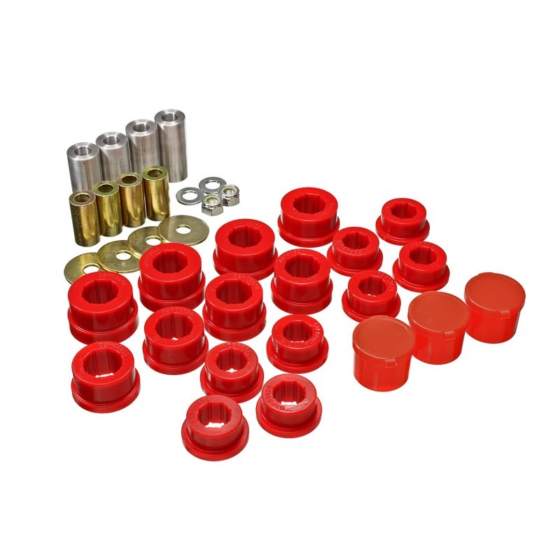 Energy Suspension 93-98 Toyota Supra Front Control Arm Bushing Set - Red