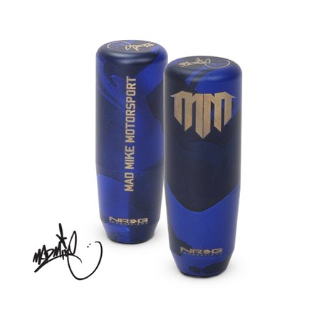 NRG Universal Shift Knob - Heavy Weight - Mad Mike Signature Short Shifter - Blue Camo