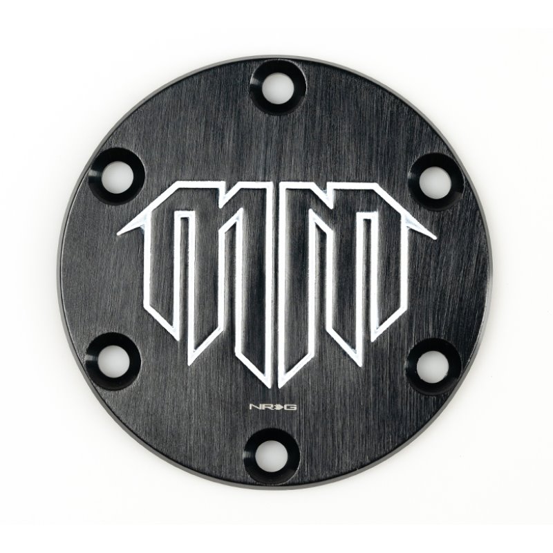 NRG Mad Mike Logo Engraved Horn Delete- Black