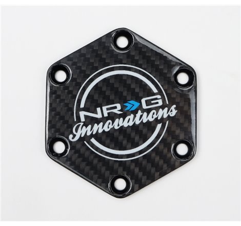 NRG Carbon Fiber Horn Delete Button Circular Logo Front/ Back