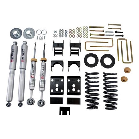 Belltech 09-13 Ford F150 Std Cab Short Bed 2in. or 3in. F/4in. R drop w/ SP Shocks Lowering Kits