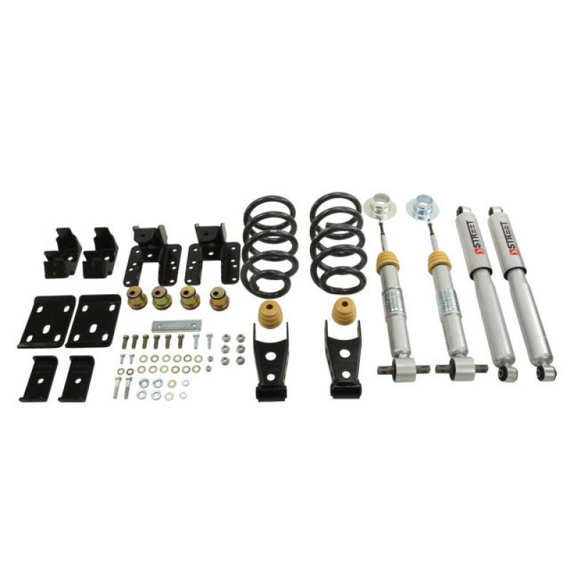 Belltech 14-17 Silver/Sierra Ext & Crew Cab 2wd 1 or 2in. F/4in. R Drop W/ SP Shocks Lowering Kits