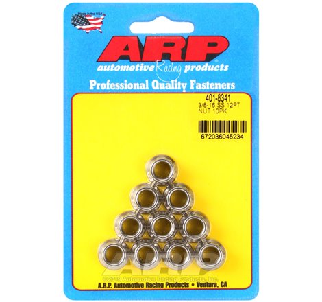 ARP 3/8-16 12PT SS - 10 PK