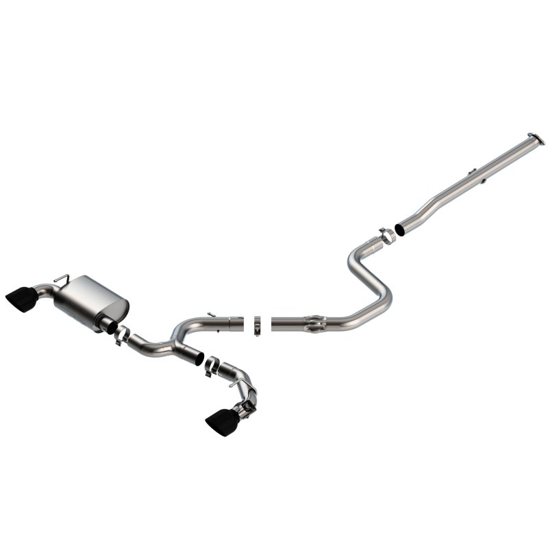 Borla 19-20 Hyundai Veloster N 2.0L I4 MT FWD 2DR 3in ATAK CatBack Exhaust w/ Black Chrome Tips