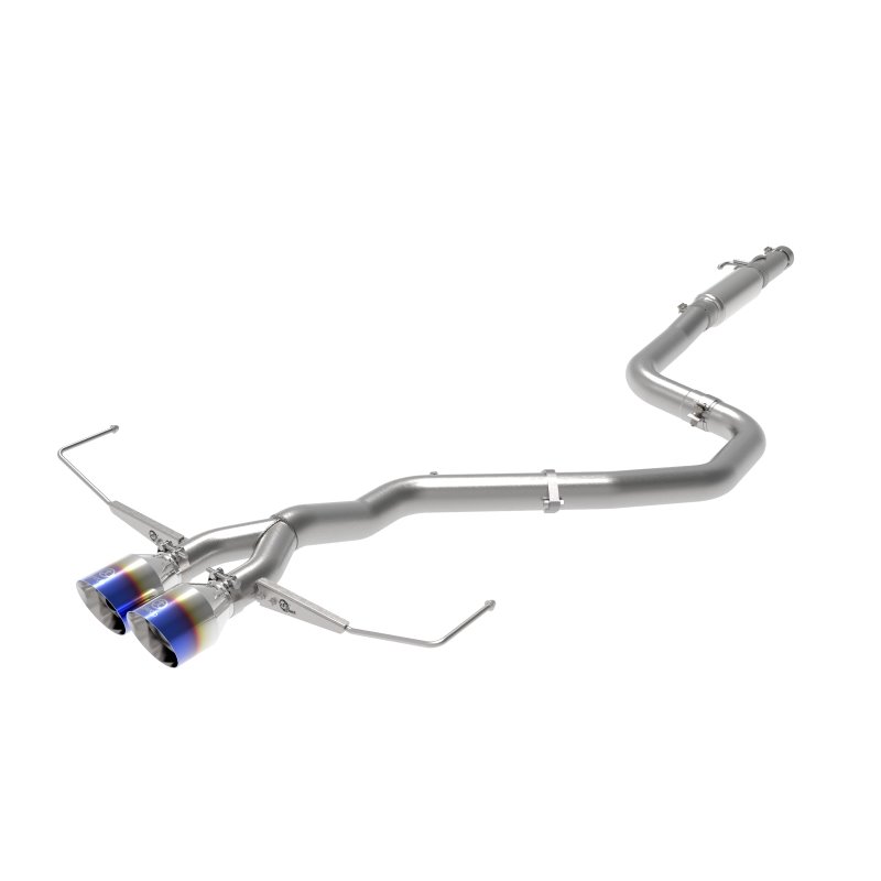 aFe Takeda Exhaust Cat-Back 19-20 Hyundai Veloster 304SS Blue Flame Dual Tips Exhaust