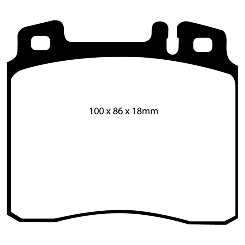 EBC 98-99 Mercedes-Benz CL500 5.0 Redstuff Front Brake Pads