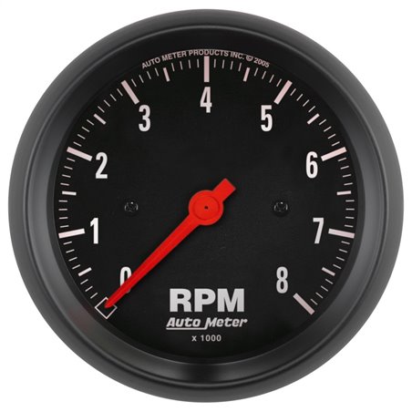 Autometer Z Series 85mm Electronic 8000 rpm Tachometer Gauge