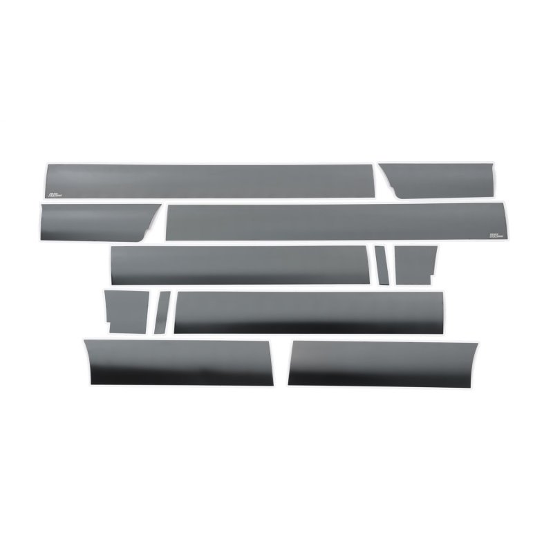 Putco 09-14 Ford F-150 Super Crew 6.5 Short Box - 7in Wide (12pcs) Black Platinum Rocker Panels