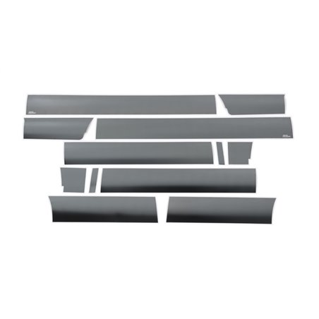 Putco 09-14 Ford F-150 Super Crew 6.5 Short Box - 7in Wide (12pcs) Black Platinum Rocker Panels