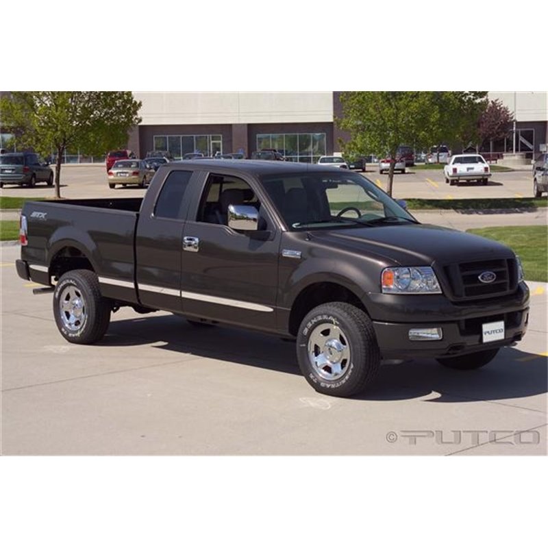 Putco 04-08 Ford F-150 Super Cab 6ft Box (w/o Flares) - Billet Aluminum Body Side Molding