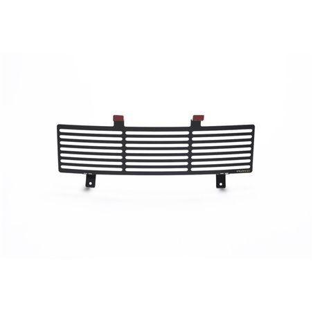 Putco 11-16 Ford SuperDuty - Stainless Steel Black Bar Design Bumper Grille Inserts