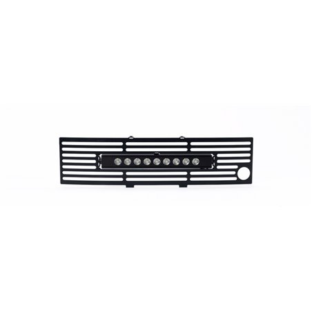 Putco 11-14 Ford F-150 EcoBoost SS Blk Bar Bumper Grille Insert w/ 10in Luminix Light Bar