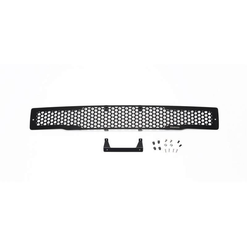 Putco 15-17 Ford F-150 - Stainless Steel Black Punch Design Bumper Grille Inserts