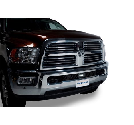 Putco 11-18 Ram HD - SS Punch Style Bumper Grille Insert w/ 10in Luminix Light Bar (Black)