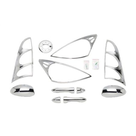 Putco 00-04 Ford Focus (2 Door) DH/MC/TL/HL/FTC Chrome Trim Accessory Kits