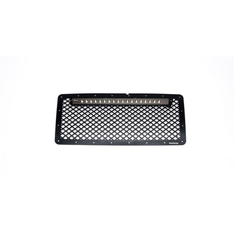 Putco 07-18 Jeep Wrangler - SS Black Grille w/ 20in Luminix Light Bar Designer FX Grilles