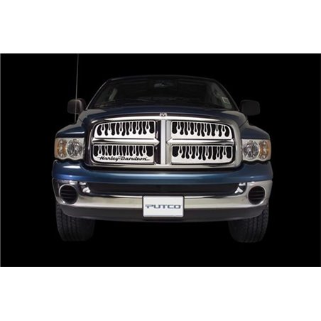 Putco 97-98 Ford F-150 (Honeycomb Grille) Flaming Inferno Stainless Steel Grille