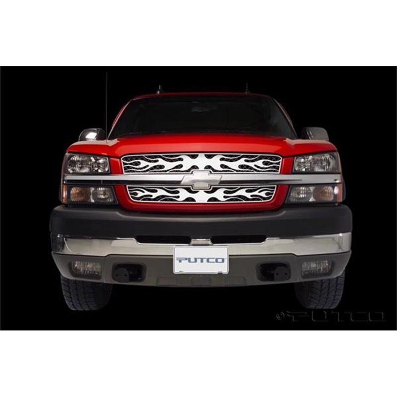 Putco 03-06 Chevrolet Avalanche w/o Body Cladding Flaming Inferno Stainless Steel Grille