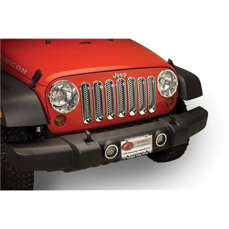 Putco 07-17 Jeep Wrangler - Fog Lamp Bezel - Will not Fit Sahara Edition Fog Lamp Overlays & Rings