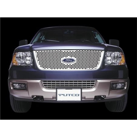 Putco 04-05 Ford Ranger w/ Logo CutOut (Honeycomb Grille) Punch Stainless Steel Grilles