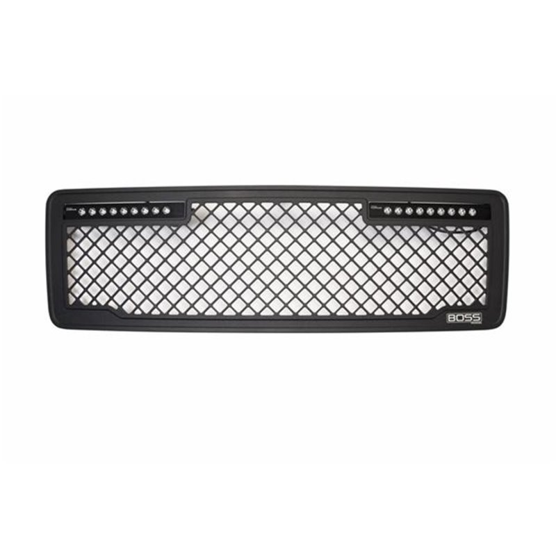 Putco 13-14 Ford F-150 - Lighted (w/ 10in Luminix Light Bar) Lighted Boss Grille