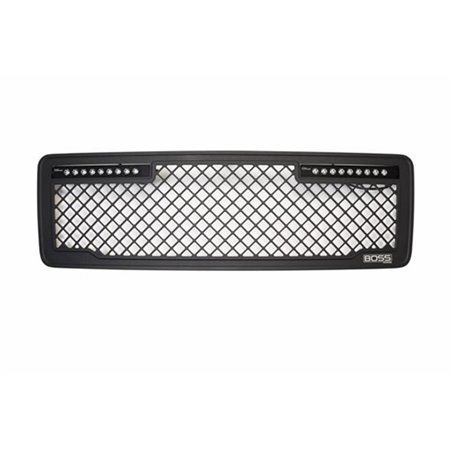 Putco 13-14 Ford F-150 - Lighted (w/ 10in Luminix Light Bar) Lighted Boss Grille