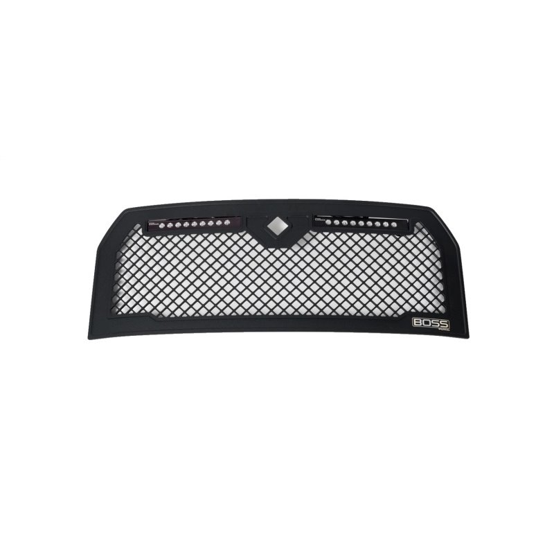 Putco 15-17 Ford F-150 Lighted Boss Grille w/ Two 10in Luminix Light Bars (w/ Camera CutOut)