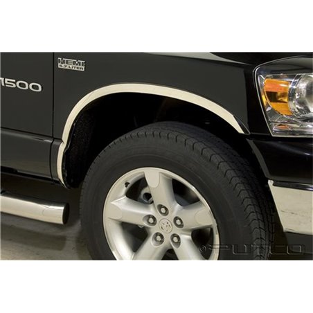 Putco 03-08 RAM Hemi (Excl. Dually) - Full Stainless Steel Fender Trim