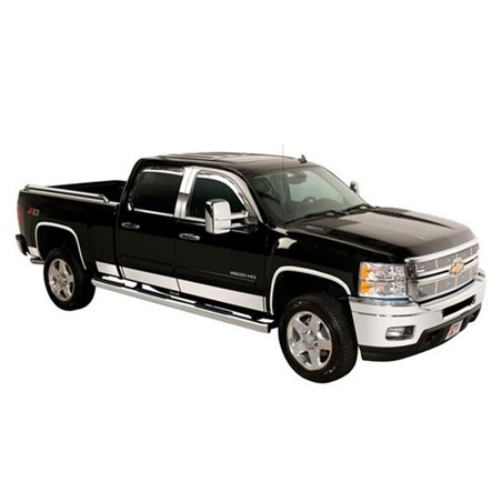 Putco 03-08 RAM Quad Cab - 6.5 Short Box - 8in Wide - 12pcs Stainless Steel Rocker Panels