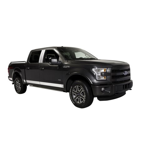 Putco 15-20 Ford F-150 Super Crew Cab 5.5ft Short Box (4.25in Tall - 12pcs) SS Rocker Panels