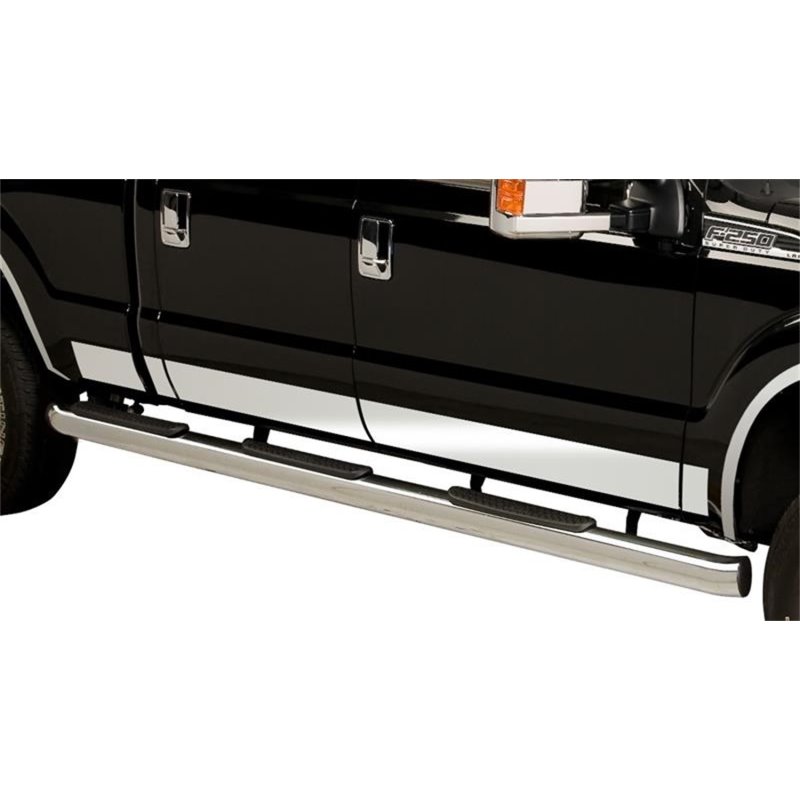 Putco 17-20 Ford SuperDuty SuperCrew - 6.5ft Bed Stainless Steel Rocker Panels