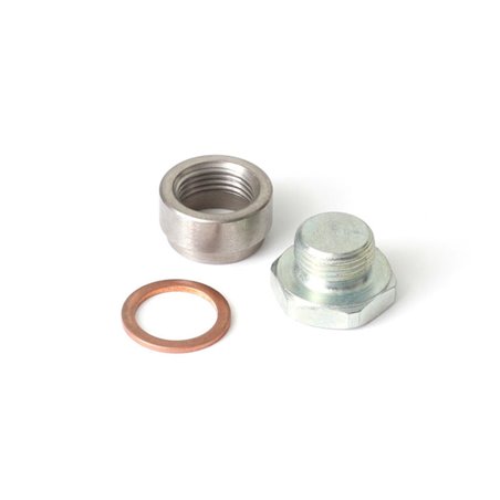 Haltech O2 Sensor Weld-On Bung w/Copper Washer & Blanking Plug M18 x1.5