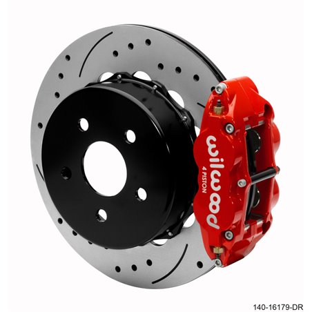 Wilwood Narrow Superlite 4R Rear Brake Kit 14.00in Red 2020-Up Jeep JT w/ Lines