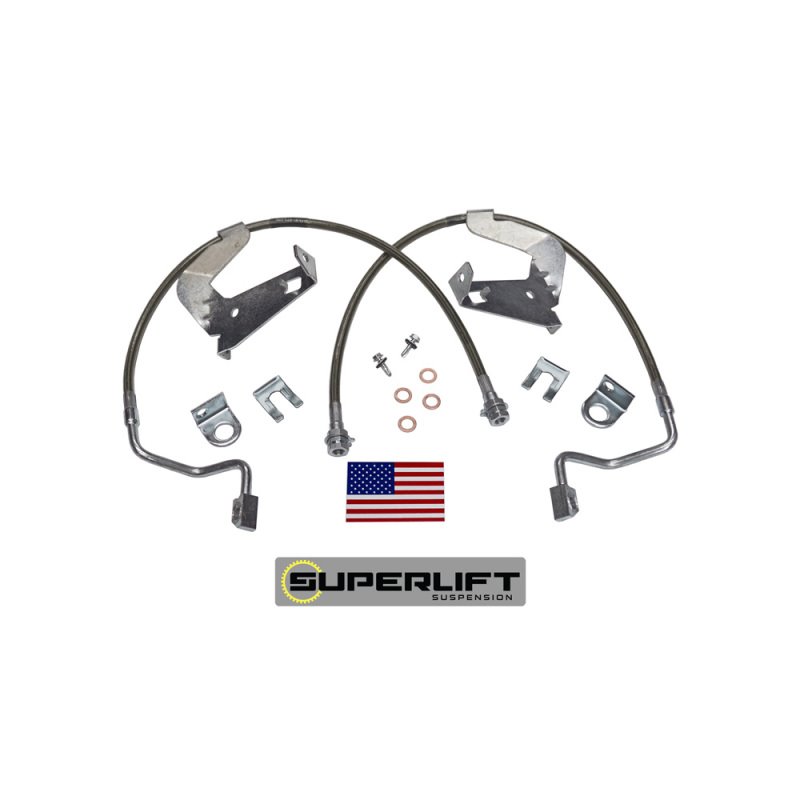 Superlift 08-10 Ford F-250/F-350 w/ 2-4in Lift Kit (Pair) Bullet Proof Brake Hoses