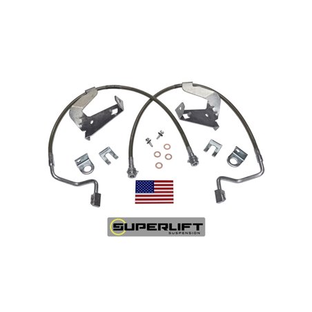 Superlift 08-10 Ford F-250/F-350 w/ 2-4in Lift Kit (Pair) Bullet Proof Brake Hoses