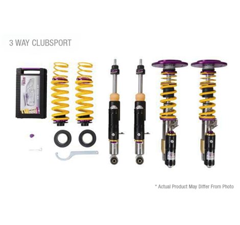 KW Porsche 911 GT3RS 991.2 Without OE NoseLift Clubsport Coilover Kit 3-Way