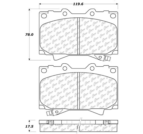 StopTech 98-07 Toyota Land Cruiser/Lexus LX470 Front Truck & SUV Brake Pad