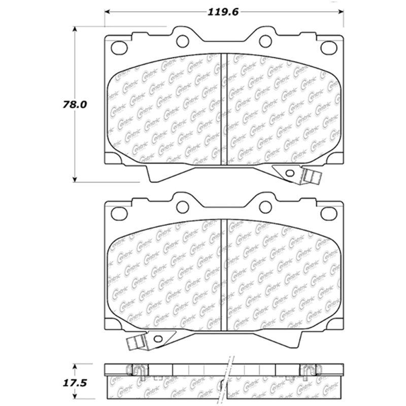 StopTech 98-07 Toyota Land Cruiser/Lexus LX470 Front Truck & SUV Brake Pad