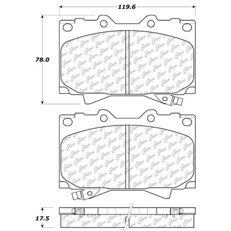 StopTech 98-07 Toyota Land Cruiser/Lexus LX470 Front Truck & SUV Brake Pad