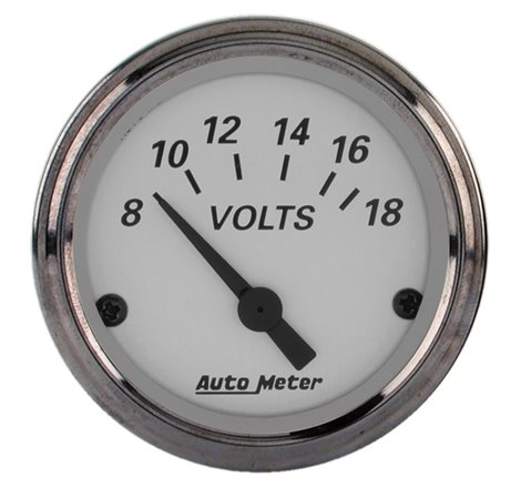 AutoMeter American Platinum 2-1/16in Electric 18V Voltmeter Gauge