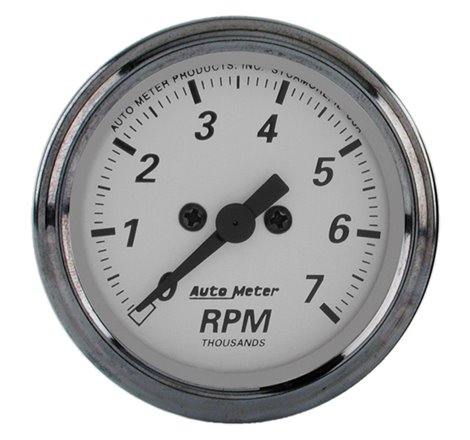 AutoMeter American Platinum 2-1/16in 7K RPM In-Dash Tachometer Gauge