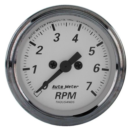 AutoMeter American Platinum 2-1/16in 7K RPM In-Dash Tachometer Gauge