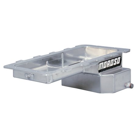 Moroso Ford 4.6/5.4L (w/Rear Sump) Drag Race Baffled Internal Wet Sump 7qt 6.5in Aluminum Oil Pan